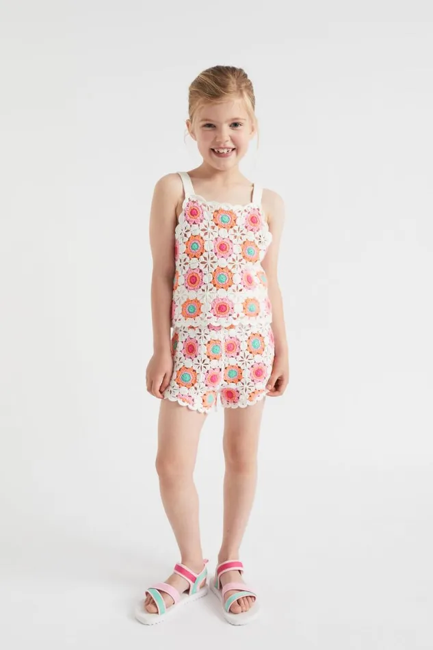 Seed Heritage TShirts and Tops Crochet Cami Multi 8211 Girl