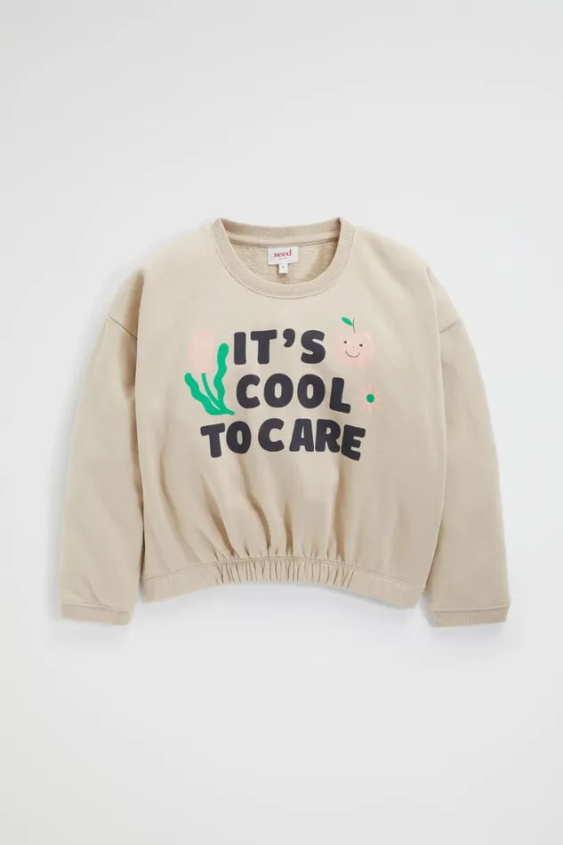 Seed Heritage TShirts and Tops Elasticated Sweat Ecru 8211 Girl