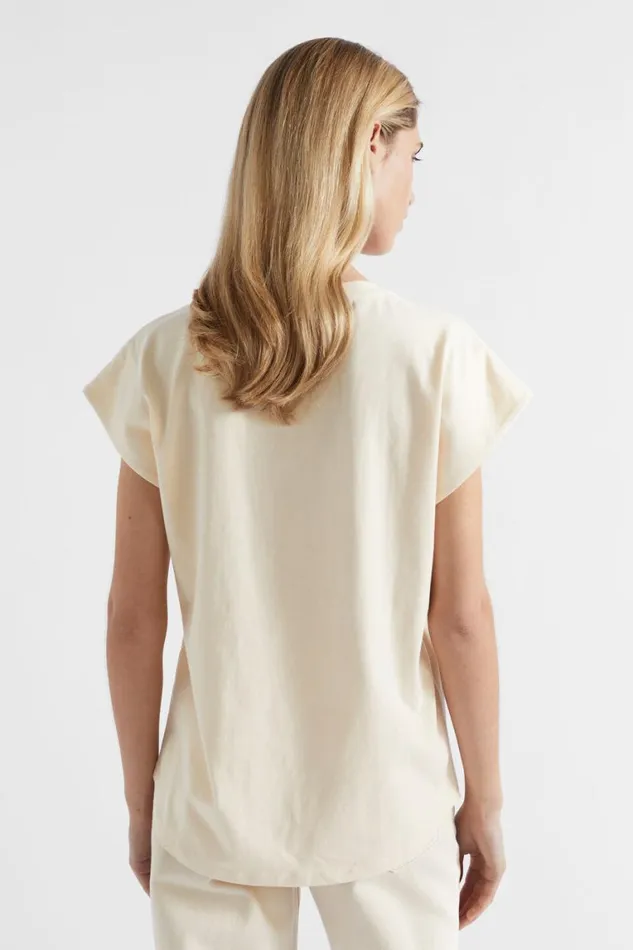 Seed Heritage TShirts and Tops Extended Shoulder Tee Magnolia 8211 Woman