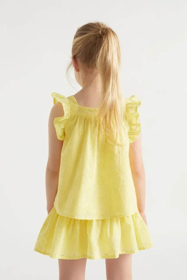 Seed Heritage TShirts and Tops Floral Openwork Top Sunshine 8211 Girl