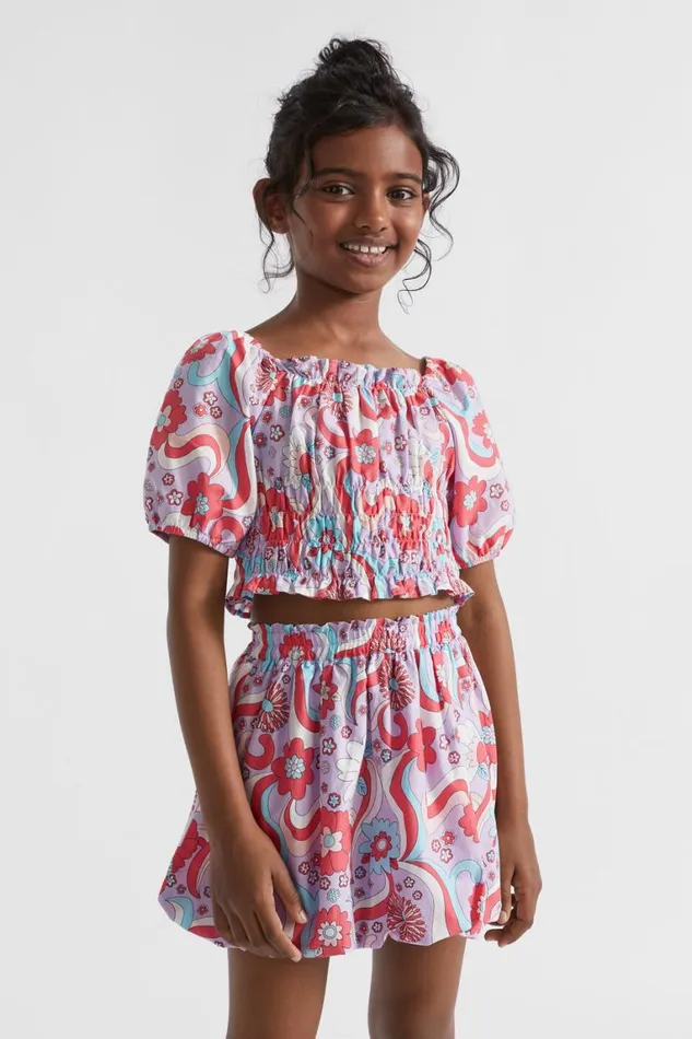 Seed Heritage TShirts and Tops Floral Wave Top Lavender 8211 Girl
