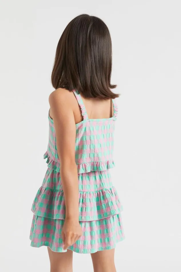 Seed Heritage TShirts and Tops Gingham Cami Candy Pink 8211 Girl