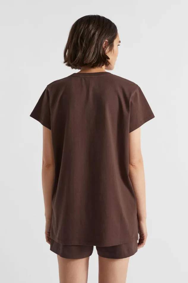 Seed Heritage TShirts and Tops Logo Printed Crew Tee Deep Raisin 8211 Woman