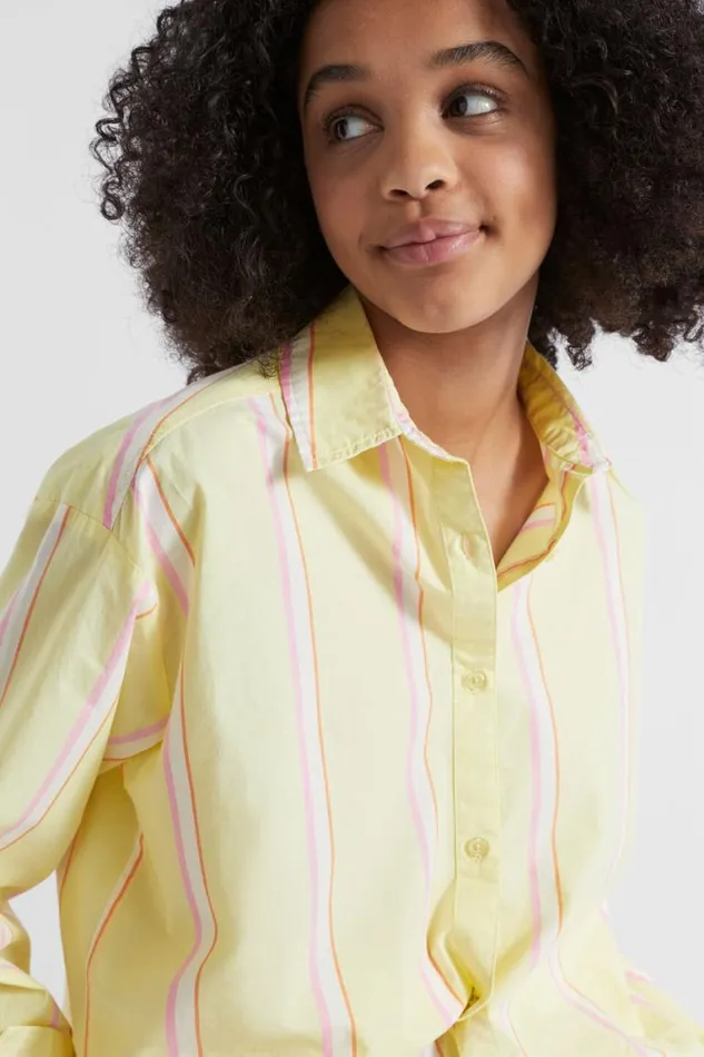 Seed Heritage TShirts and Tops Poplin Overshirt Lemonade 8211 Teen Girl