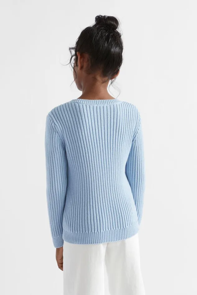 Seed Heritage TShirts and Tops Rib Knit Sweater Pale Blue 8211 Girl