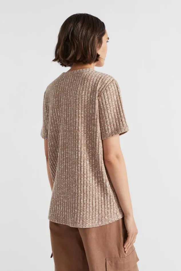 Seed Heritage TShirts and Tops Ribbed Short Sleeve Tee Woodland 8211 Woman