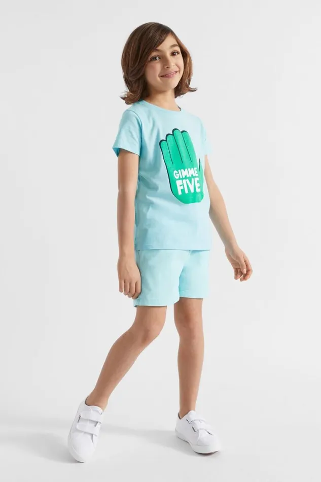 Seed Heritage TShirts and Tops Slogan Tee Ocean Blue 8211 Boy