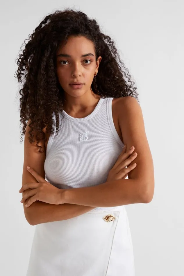 Seed Heritage TShirts and Tops Waffle Logo Tank Whisper White 8211 Woman