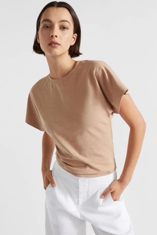Seed Heritage TShirts and Tops Waisted Jersey Tee Barley 8211 Woman