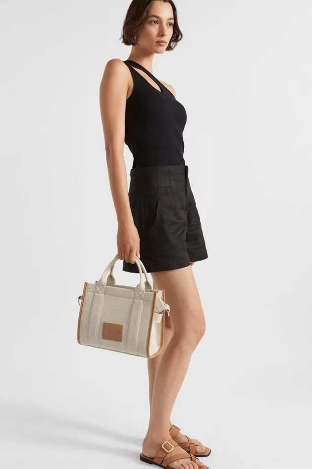 Seed Heritage Tote Bags Seed Mini Fabric Tote Caramel 8211 Woman