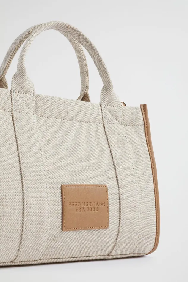 Seed Heritage Tote Bags Seed Mini Fabric Tote Caramel 8211 Woman