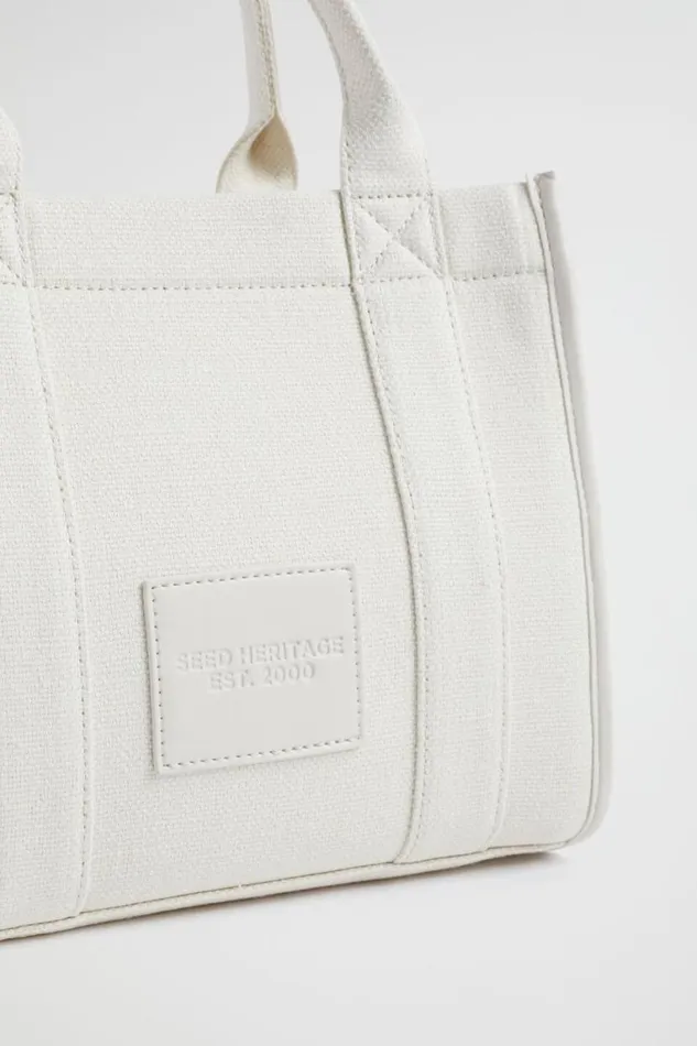 Seed Heritage Tote Bags Seed Mini Fabric Tote Stone 8211 Woman