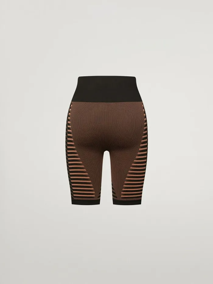 Shaping Slit Biker Caramelblack Women Wolford Shorts