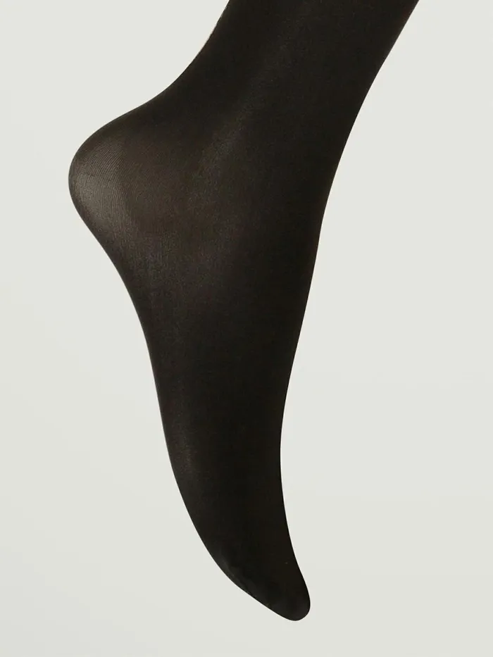 Sheer Opaque Lacing Tights Fairly Lightblack Women Wolford Tights