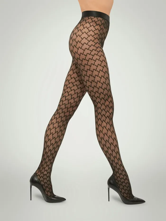 Sheer W Tights Blackblack Women Wolford Tights
