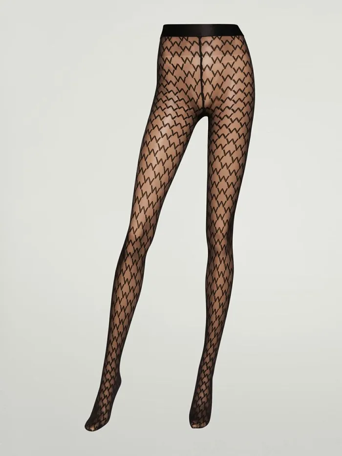 Sheer W Tights Blackblack Women Wolford Tights