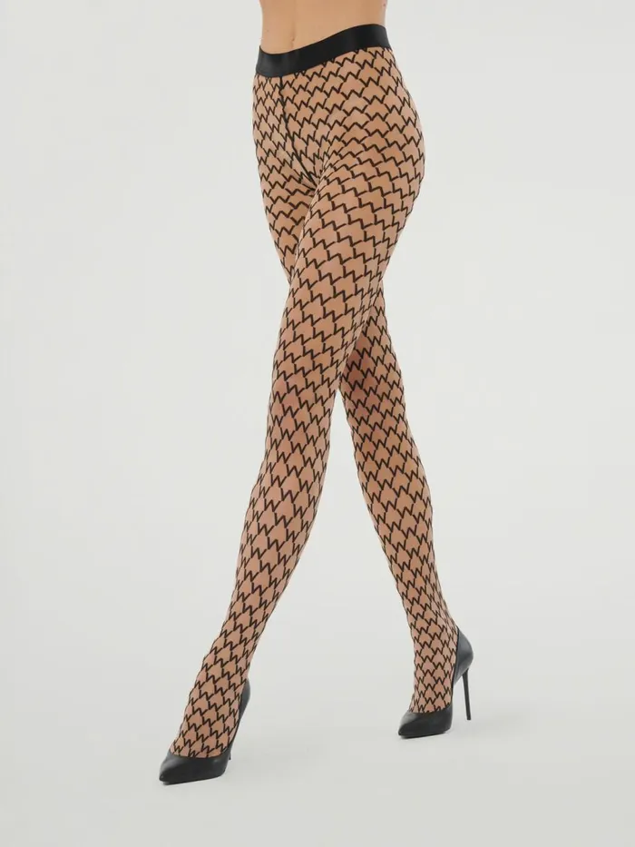 Sheer W Tights Gobiblack Women Wolford Tights