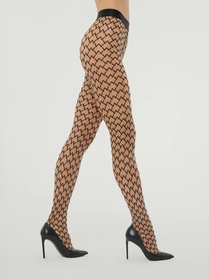 Sheer W Tights Gobiblack Women Wolford Tights