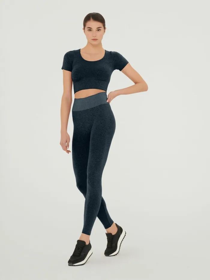 Shiny Crop Top Blackpewter Women Wolford Tops