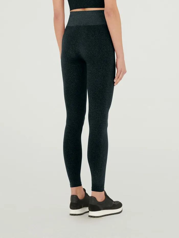Shiny Leggings Blackpewter Women Wolford Athleisure Leggings