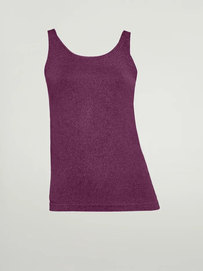 Shiny Top Sleeveless Mineral Redpink Women Wolford Tops
