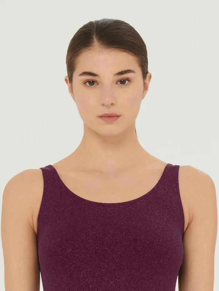 Shiny Top Sleeveless Mineral Redpink Women Wolford Tops
