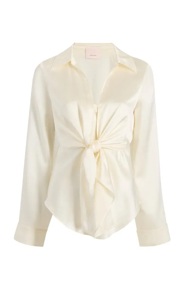 Shop Ally Top Ivory Cinq Sept Long Sleeve Tops