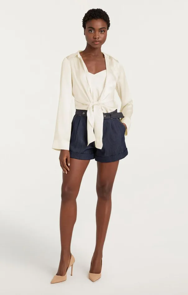 Shop Ally Top Ivory Cinq Sept Long Sleeve Tops