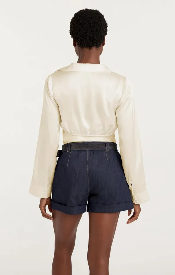 Shop Ally Top Ivory Cinq Sept Long Sleeve Tops