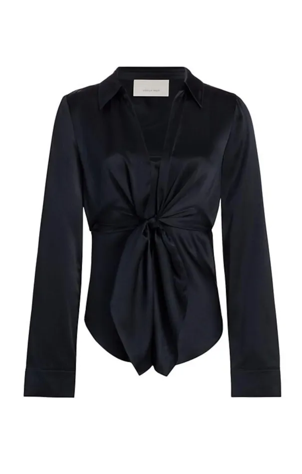 Shop Ally Top Navy Cinq Sept Long Sleeve Tops