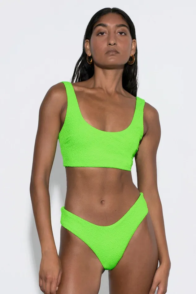 Shop Bikini Bottoms Mara Hoffman Cece Bikini Bottom Green Shop Bikini Bottoms Mara Hoffman Cece Bikini Bottom Green