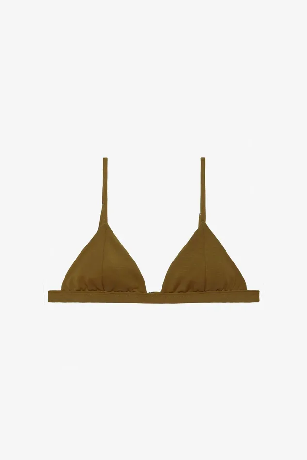 Shop Bikini Tops Mara Hoffman Astrid Bikini Top Green