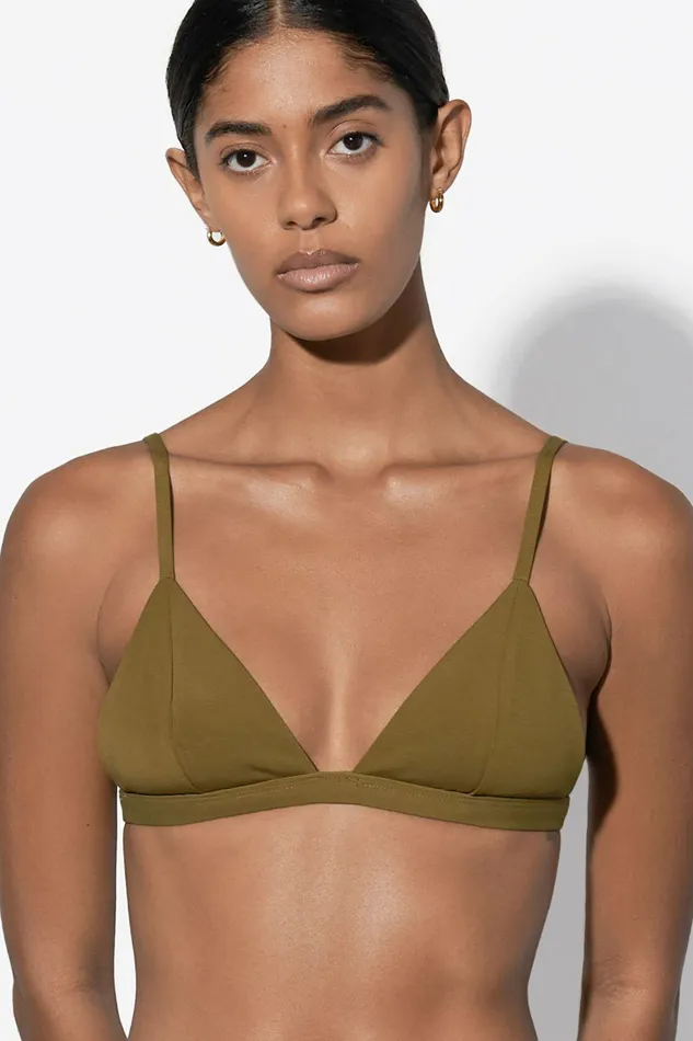 Shop Bikini Tops Mara Hoffman Astrid Bikini Top Green Shop Bikini Tops Mara Hoffman Astrid Bikini Top Green