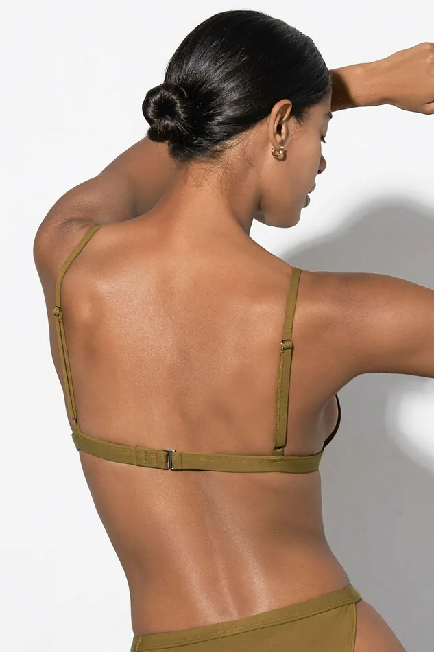 Shop Bikini Tops Mara Hoffman Astrid Bikini Top Green Shop Bikini Tops Mara Hoffman Astrid Bikini Top Green