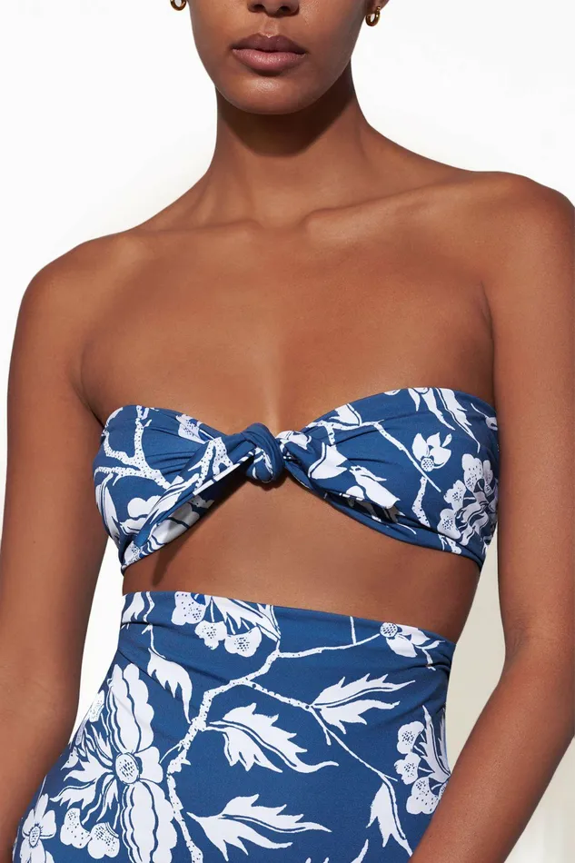 Shop Bikini Tops Mara Hoffman Kai Bikini Top Blue Shop Bikini Tops Mara Hoffman Kai Bikini Top Blue