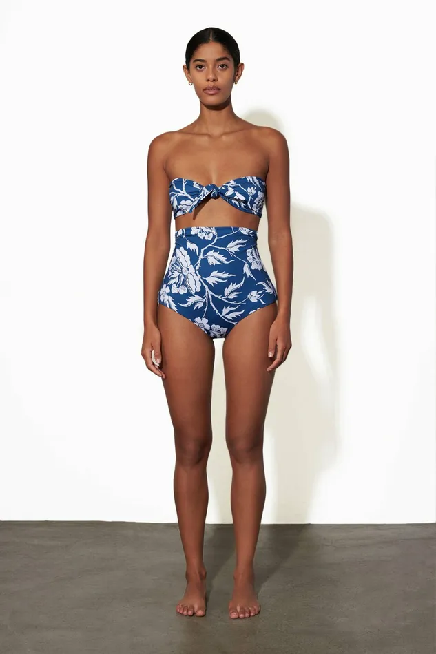 Shop Bikini Tops Mara Hoffman Kai Bikini Top Blue Shop Bikini Tops Mara Hoffman Kai Bikini Top Blue