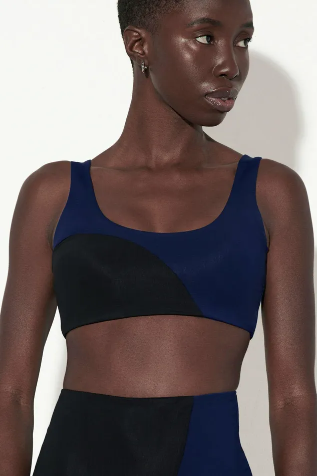 Shop Bikini Tops Mara Hoffman Lira Bikini Top Blue Shop Bikini Tops Mara Hoffman Lira Bikini Top Blue