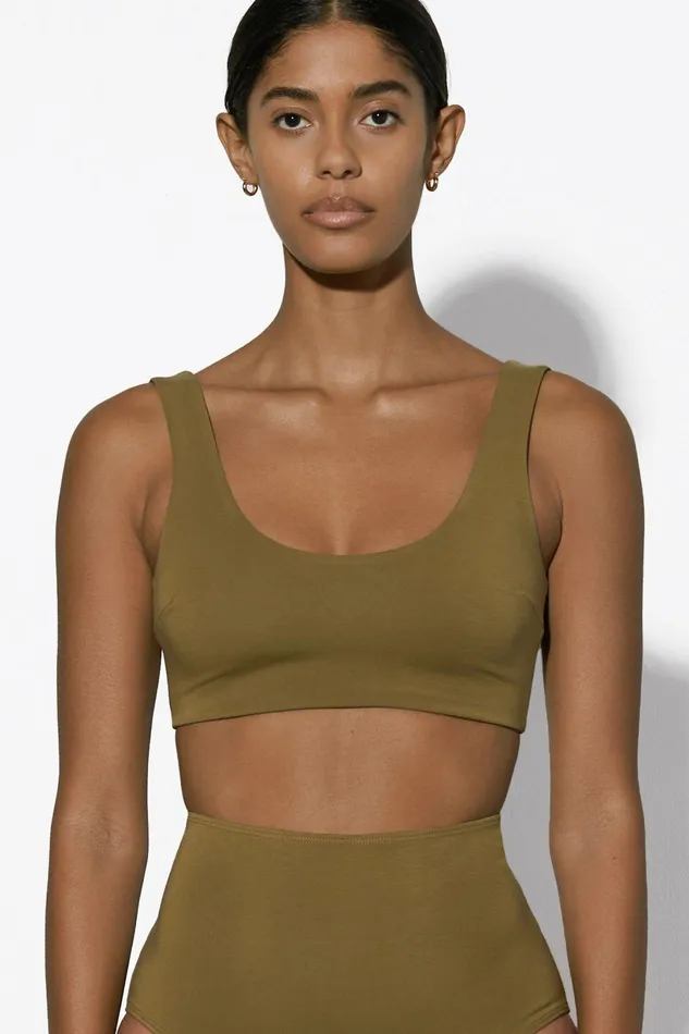 Shop Bikini Tops Mara Hoffman Lira Bikini Top Green Shop Bikini Tops Mara Hoffman Lira Bikini Top Green