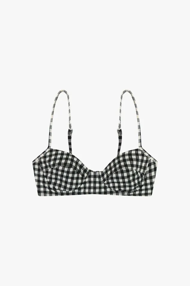 Shop Bikini Tops Mara Hoffman Lua Bikini Top Black