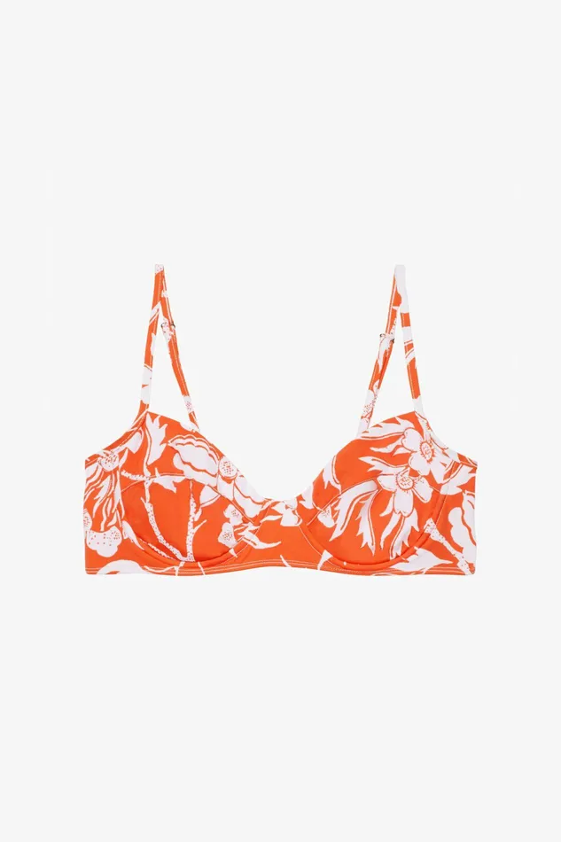 Shop Bikini Tops Mara Hoffman Lua Bikini Top Orange