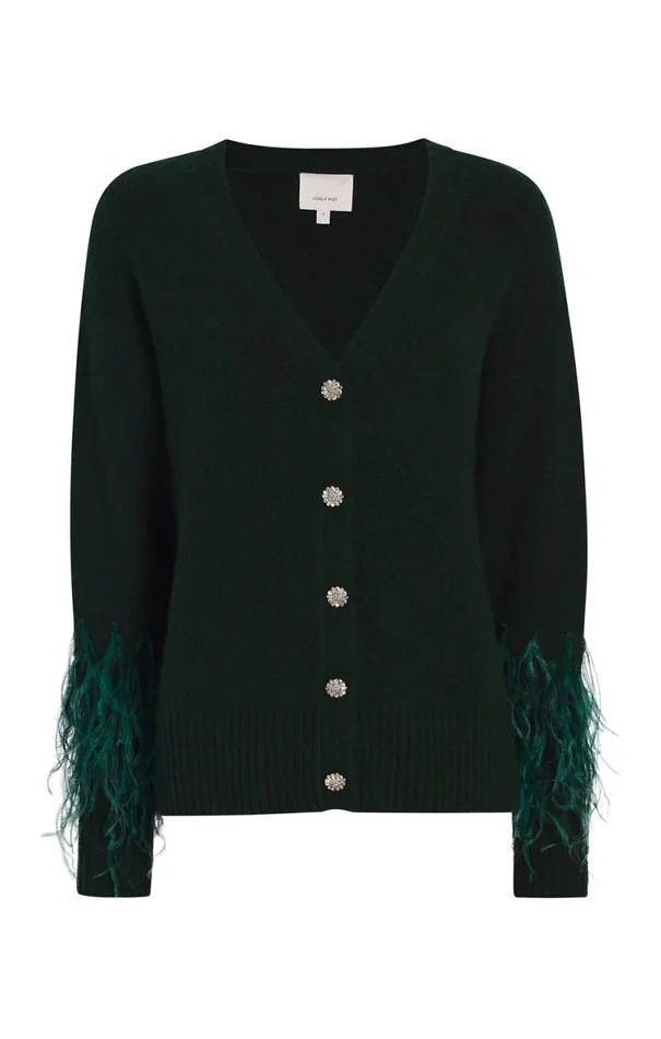 Shop Briana Cardigan Dark Emerald Cinq Sept Sweaters and Knits