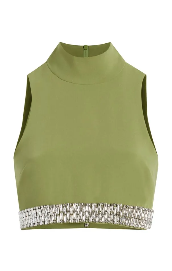 Shop Collins Top Moss Cinq Sept Tank Tops and Camisoles