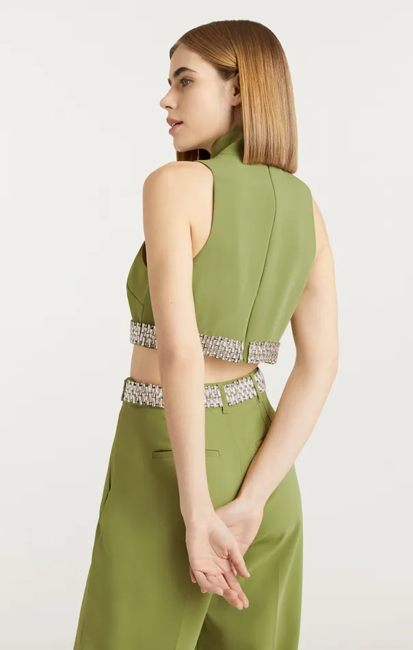 Shop Collins Top Moss Cinq Sept Tank Tops and Camisoles
