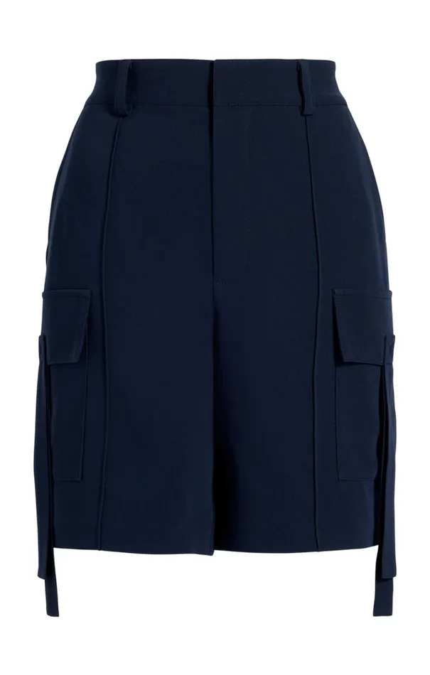 Shop Crepe Odilia Short Navy Cinq Sept Shorts