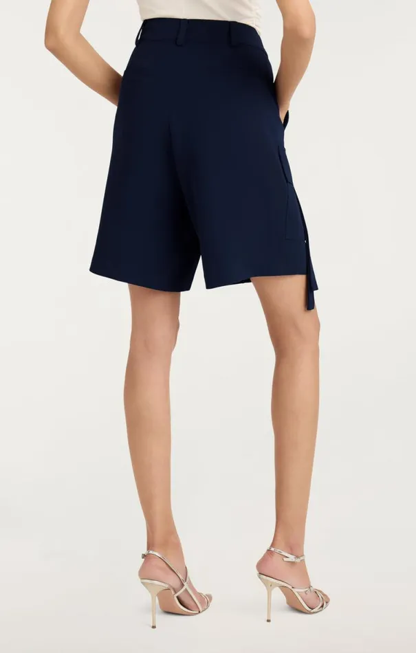 Shop Crepe Odilia Short Navy Cinq Sept Shorts