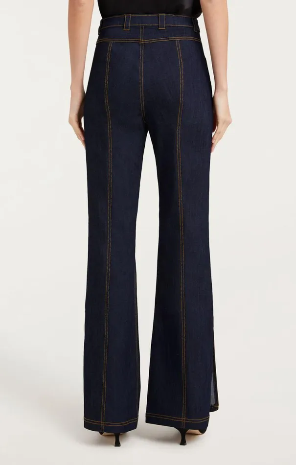 Shop Crystal Floral Haylie Pant Indigo Cinq Sept Pants