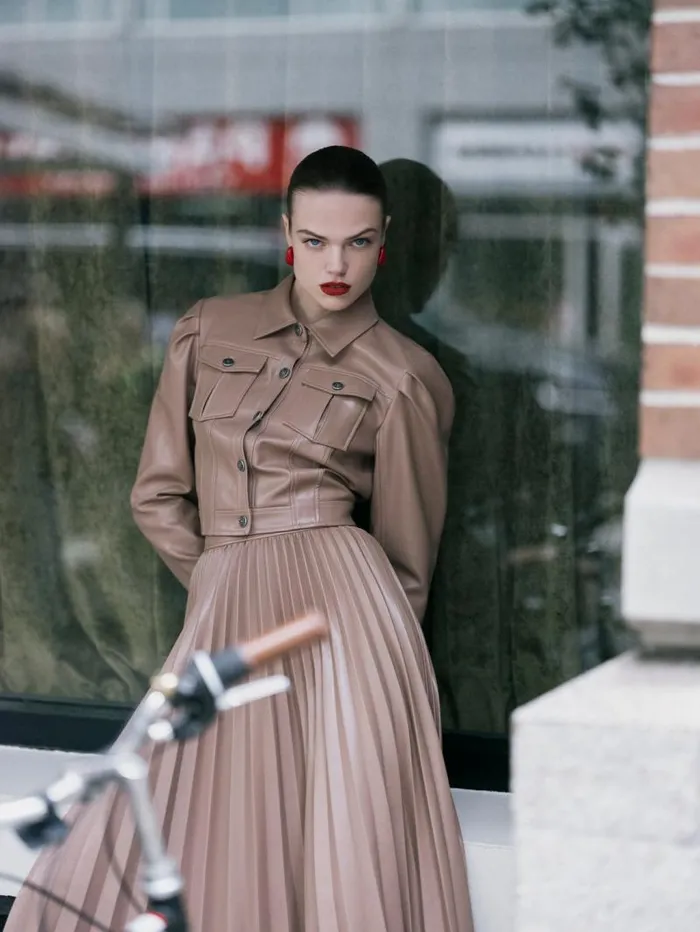 Shop Della Jacket Mocha Cinq Sept Outerwear