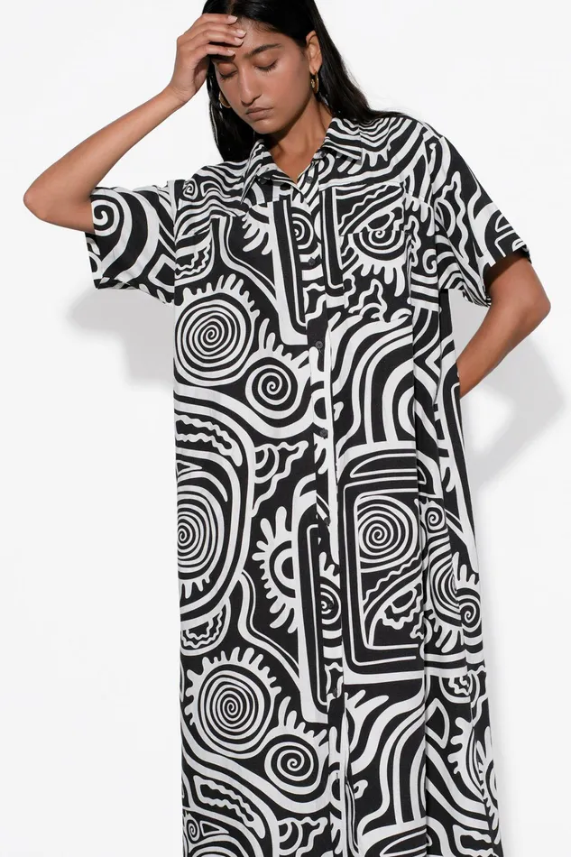 Shop Dresses Mara Hoffman Abbie Dress Black Shop Dresses Mara Hoffman Abbie Dress Black