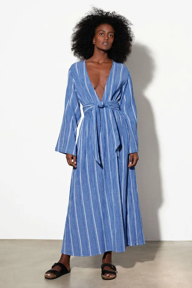 Shop Dresses Mara Hoffman Blair Dress Blue Shop Dresses Mara Hoffman Blair Dress Blue