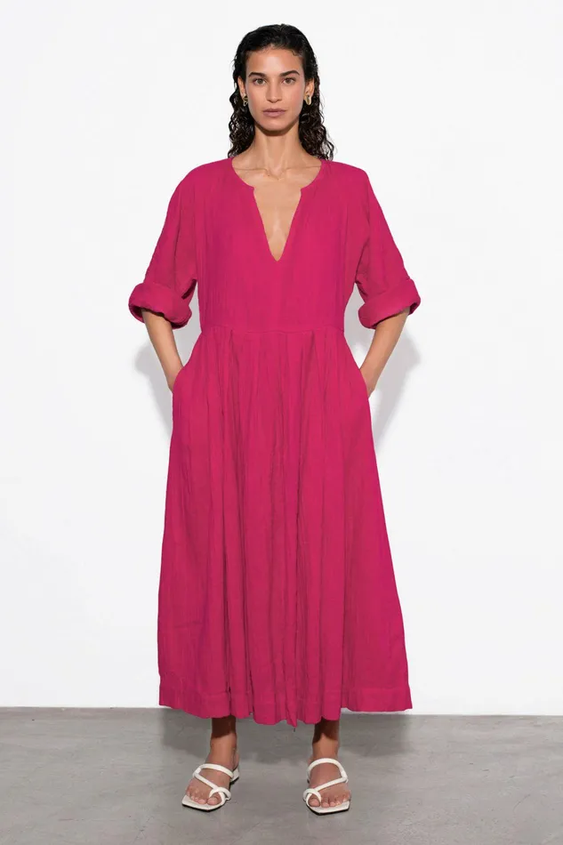 Shop Dresses Mara Hoffman Chloe Dress Pink Shop Dresses Mara Hoffman Chloe Dress Pink